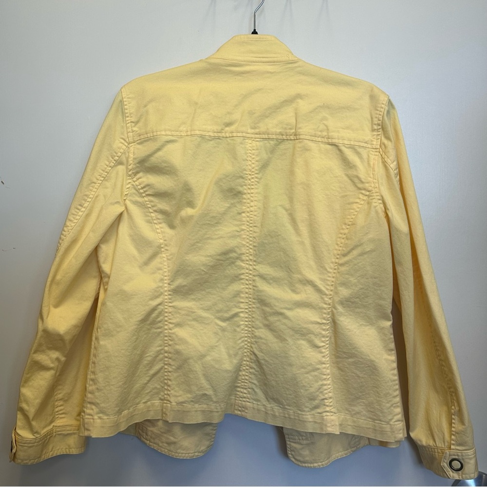 Chico's Light Yellow Utility Jacket - image 4